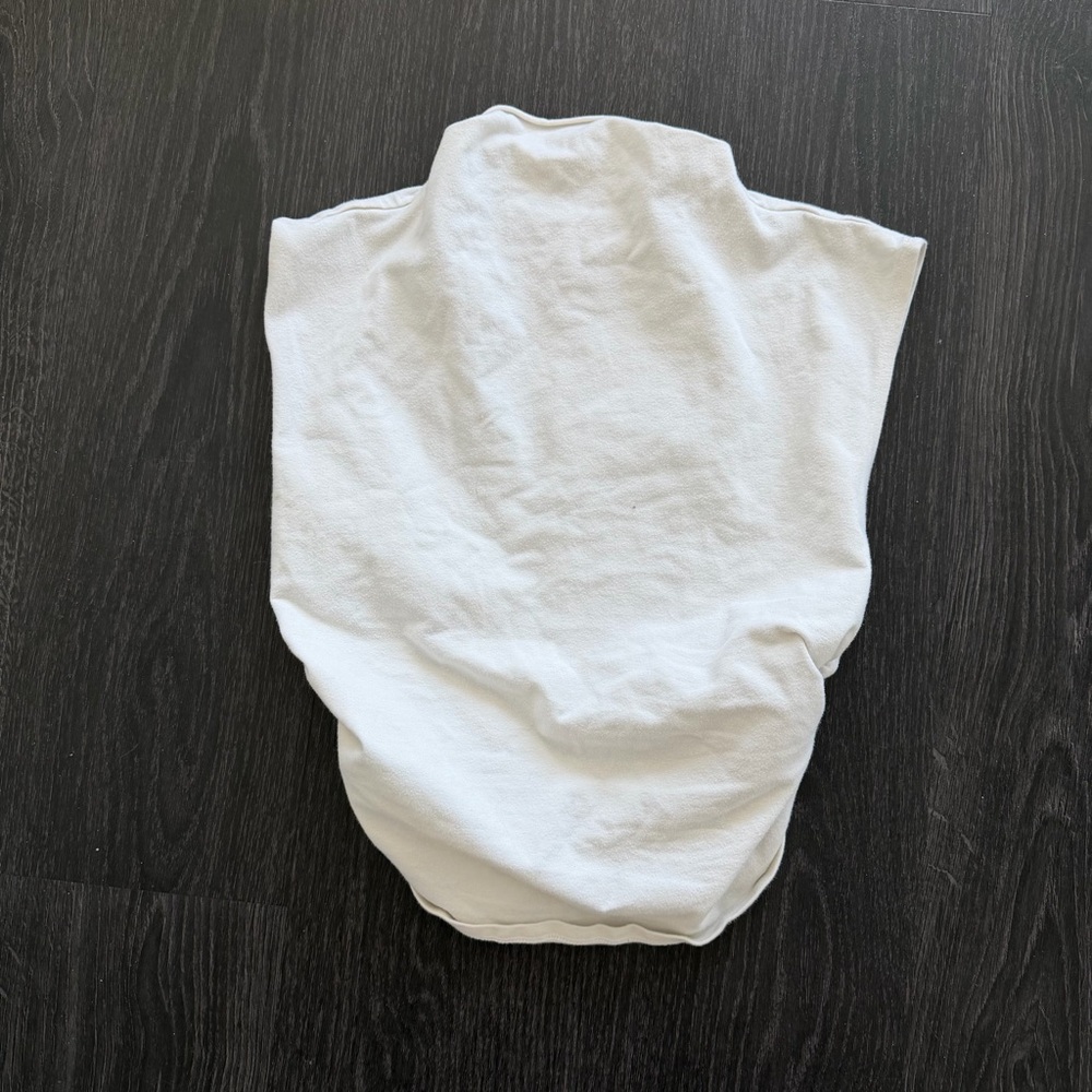 Reformation high neck ivory tee size small